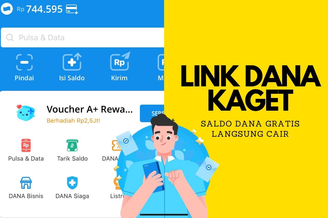 SELAMAT! Saldo Gratis hingga Rp 350.000 Cair di LINK DANA KAGET Hari Ini