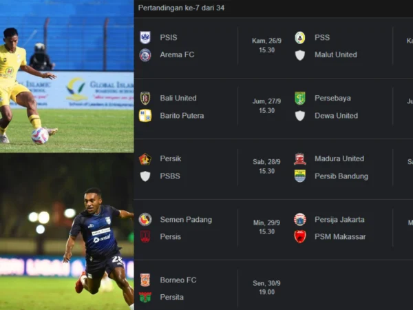 Jadwal Lengkap Pertandingan Pekan Ke-7 BRI Liga 1 2024/2025!