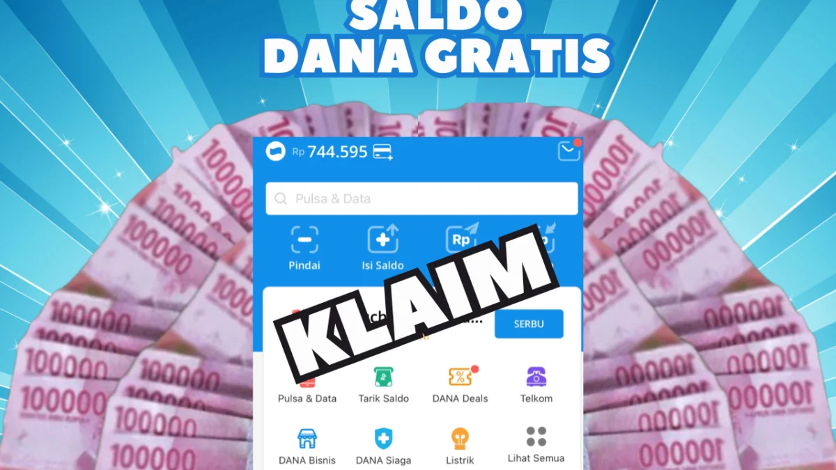 Saldo DANA Gratis hingga Rp 300.000 Langsung Cair di LINK DANA KAGET