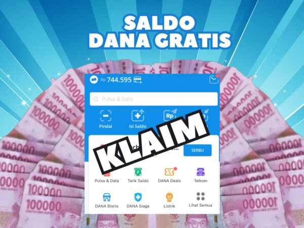 Saldo DANA Gratis hingga Rp 300.000 Langsung Cair di LINK DANA KAGET