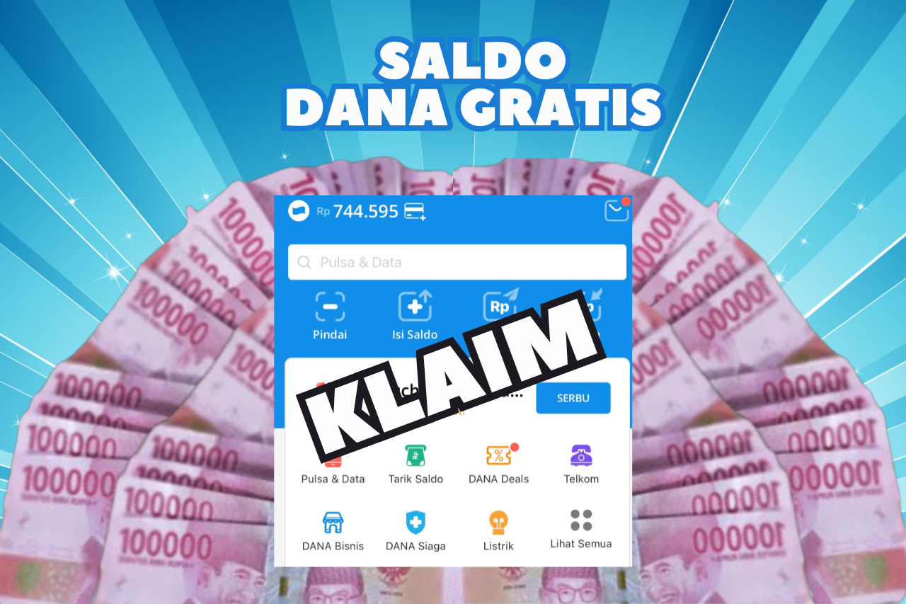 LINK DANA KAGET 6 September 2024, Saldo hingga Rp 200.00 Gratis Cair Disini!