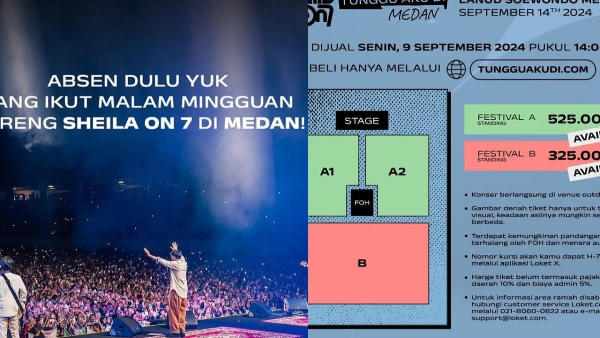 Catat Jamnya! War Tiket Tambahan Konser Sheila on 7 “TUNGGU AKU DI” Medan