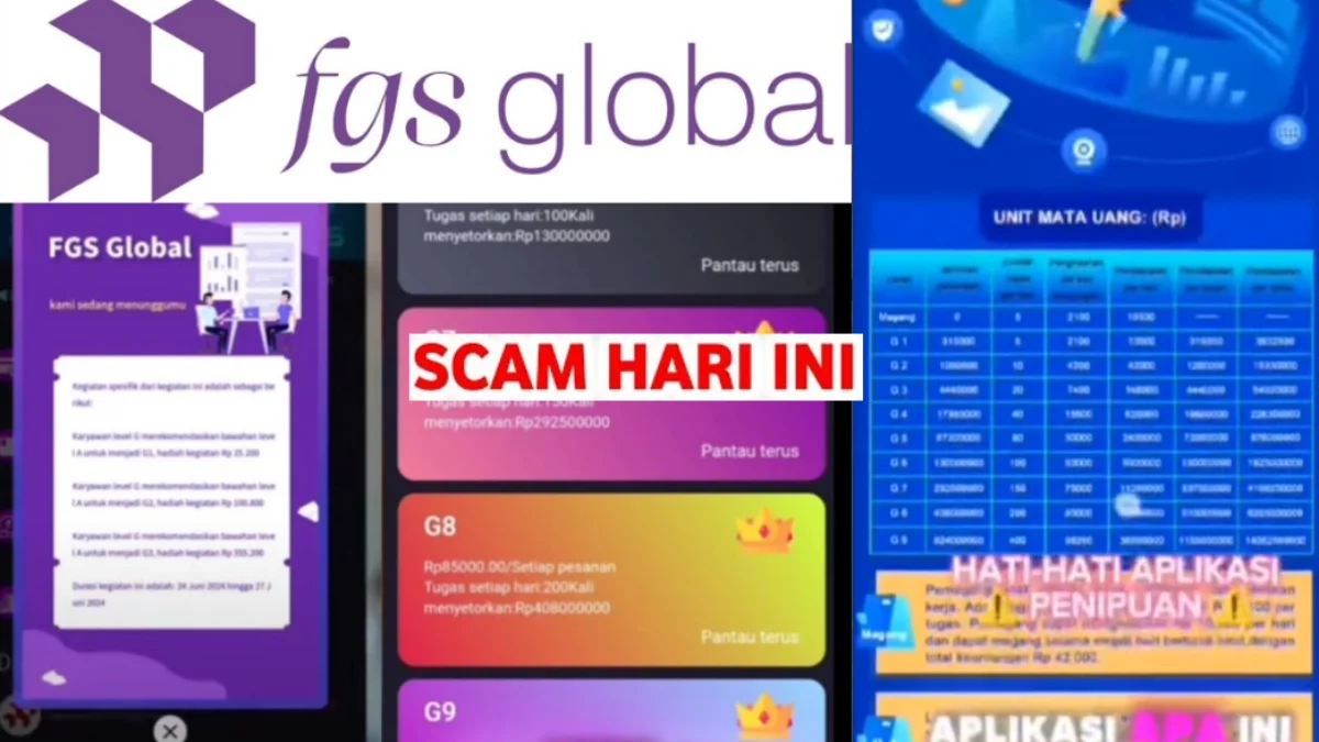 Tanda-Tanda Aplikasi FGS Global Scam Penipuan, Penarikan Mulai Dipersulit