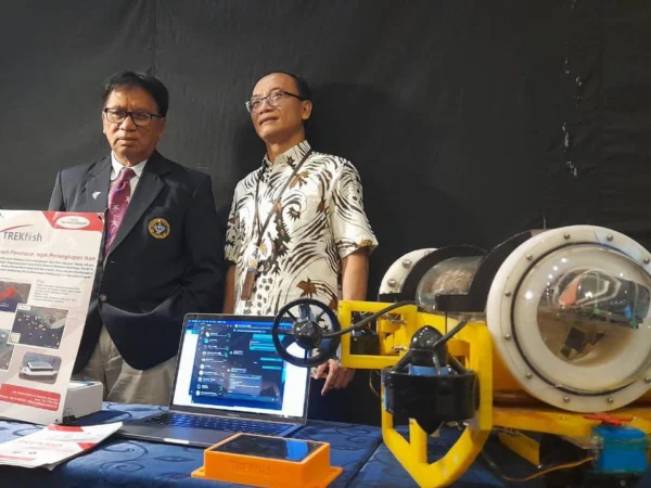 Salah satu inovasi drone dan sistem televisual berbasis AI untuk memantau biota laut, karya IPB University. (Yudha Prananda / Jabar Ekspres)