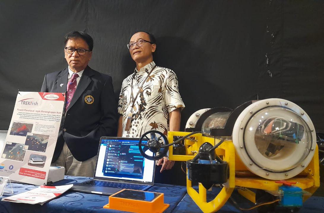 Salah satu inovasi drone dan sistem televisual berbasis AI untuk memantau biota laut, karya IPB University. (Yudha Prananda / Jabar Ekspres)