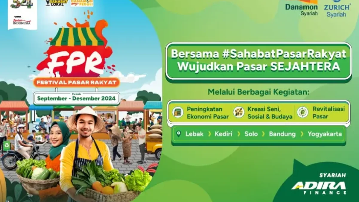 Wujudkan Pasar SEJAHTERA, Adira Finance Sinergi Dengan Mitra Strategis Gelar Festival Pasar Rakyat (FPR) 2024