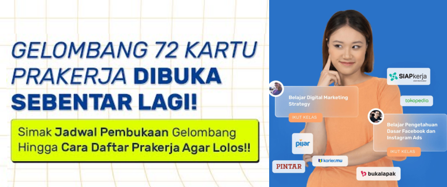 Bocoran Resmi Jadwal Pendaftaran Kartu Prakerja Gelombang 72