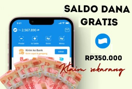 Saldo Dana Gratis untuk Kamu Rp350.000 via Link Dana Kaget Hari, Jumat 20 September 2024