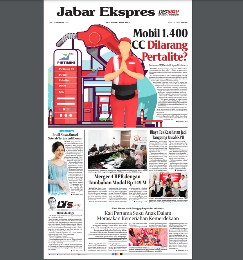 Epaper Jabar Ekspres 5 September 2024