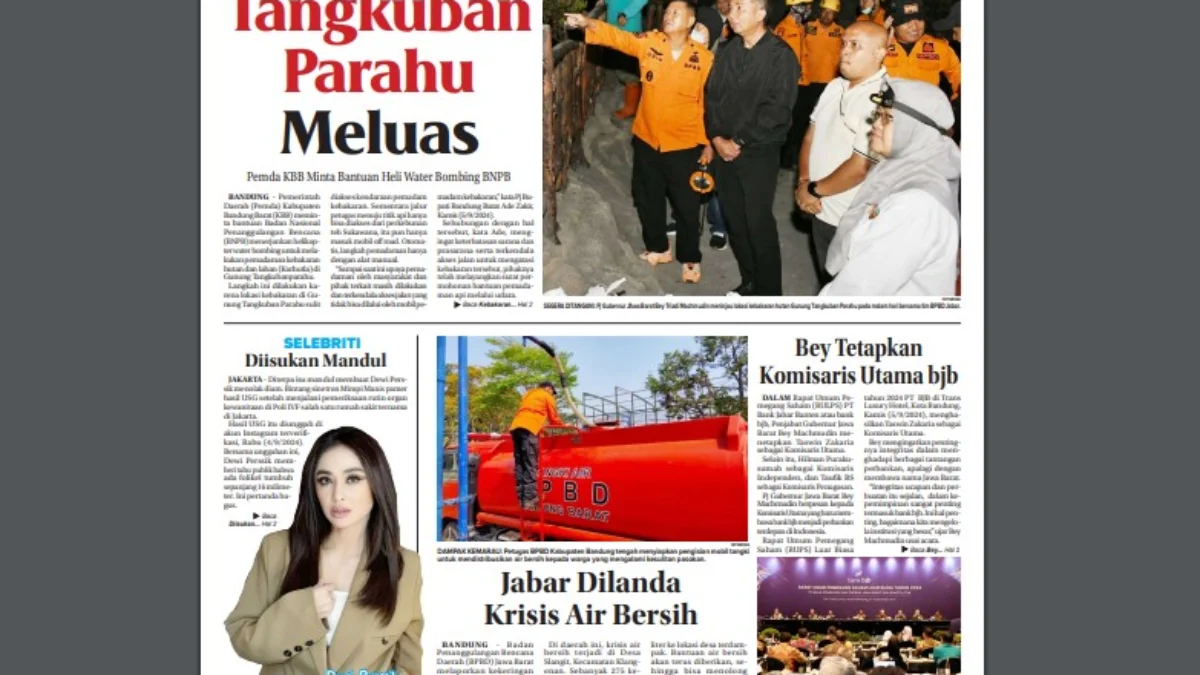 Epaper Jabar Ekspres 6 September 2024