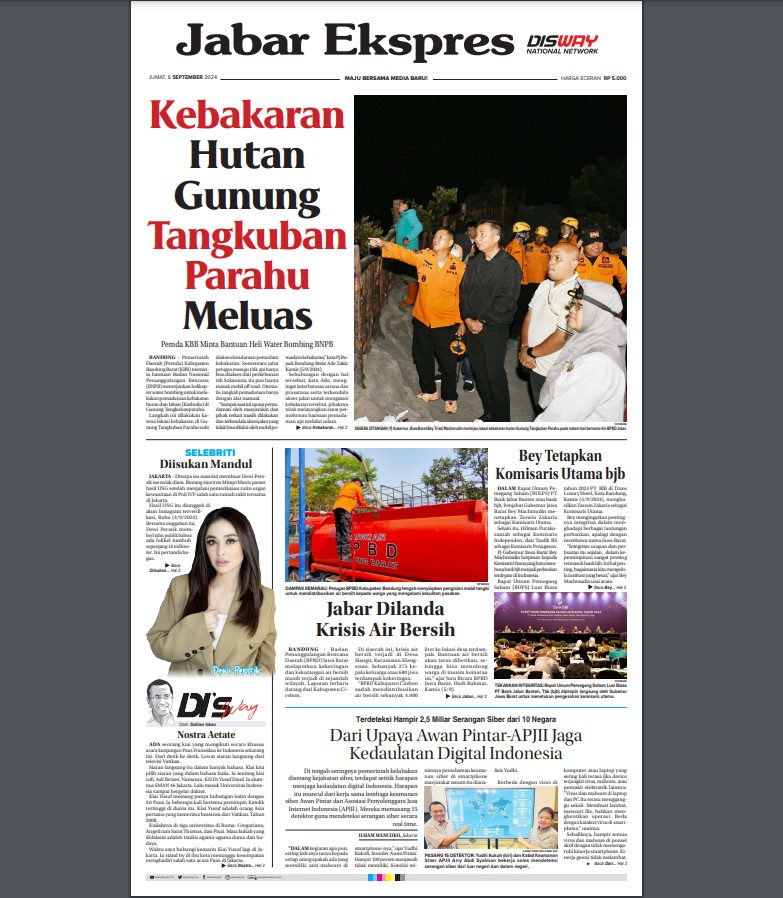 Epaper Jabar Ekspres 6 September 2024