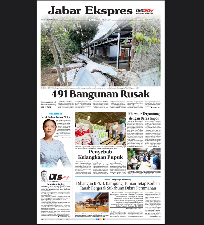 Epaper Jabar Ekspres 19 September 2024