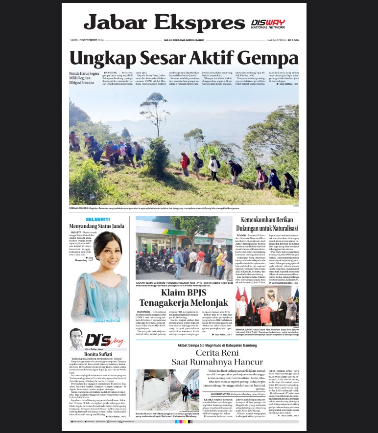 Epaper Jabar Ekspres 21 September 2024