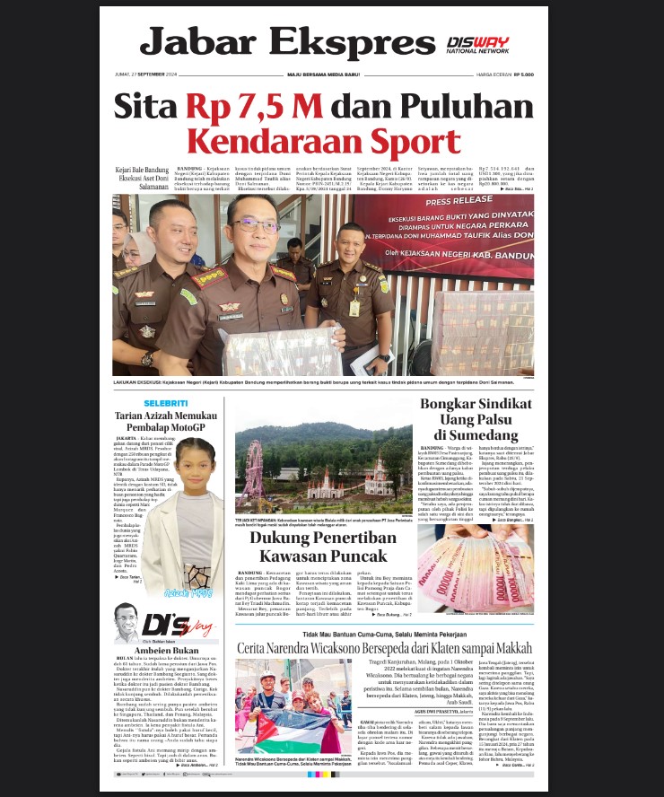 Epaper Jabar Ekspres 27 September 2024