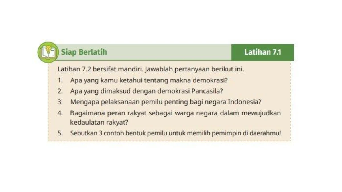 Kunci Jawaban Pancasila Kelas 12 Halaman 204 Aktivitas 7.6 : Pemilu dan Kurikulum Merdeka Dijelaskan!