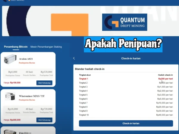 Aplikasi Quantum Drift Mining Kapan Scam? Ini Dia Alasannya Aplikasi ini Masih Beroprasi