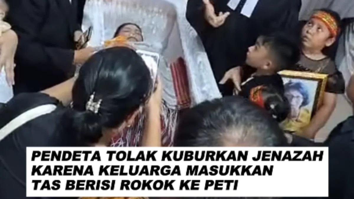 Pendeta HKBP di Bekasi Tolak Kuburkan Jenazah karena Keluarga Masukan Tas Berisi Rokok Kedalam Peti Viral