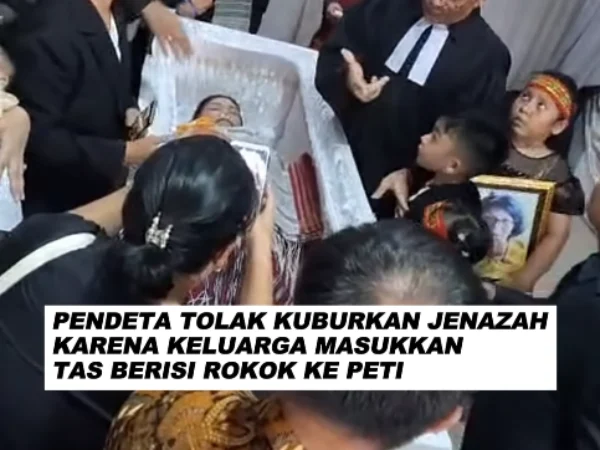 Pendeta HKBP di Bekasi Tolak Kuburkan Jenazah karena Keluarga Masukan Tas Berisi Rokok Kedalam Peti Viral