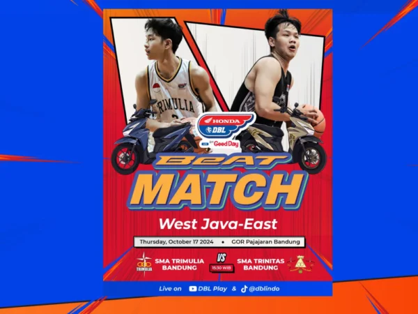 Big Match antara Trinitas dan Trimulia di Honda DBL with Kopi Good Day 2024 West Java-East