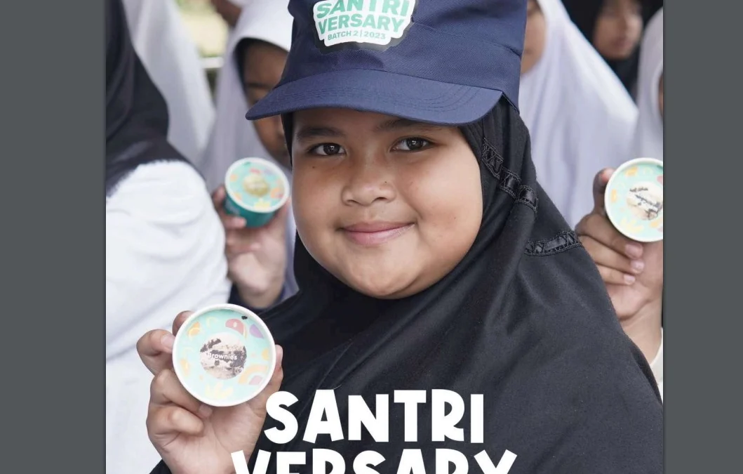 Salah satu Santri yang ikut kegiatan Santriversary.