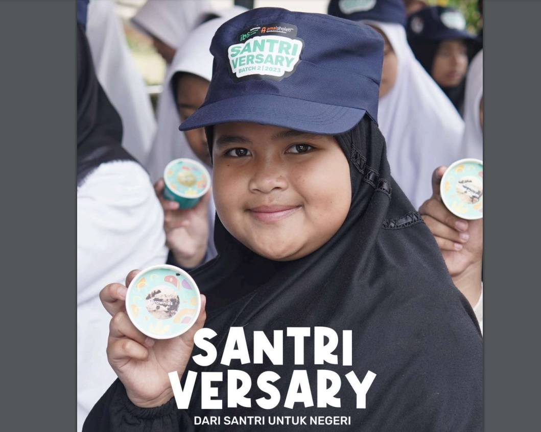 Salah satu Santri yang ikut kegiatan Santriversary.