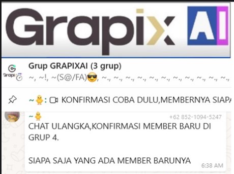 Aplikasi Grapix AI yang diduga menunda SCAM.