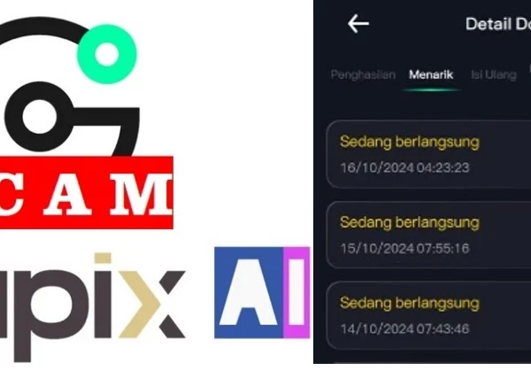 Penarikan di Aplikasi Grapix Ai yang tak kunjung berhasil.