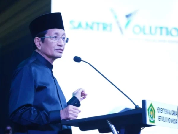 Menteri Agama Nassarudin Umar saat peringatan Hari Santri Nasional 2024 (dok.kemenag)