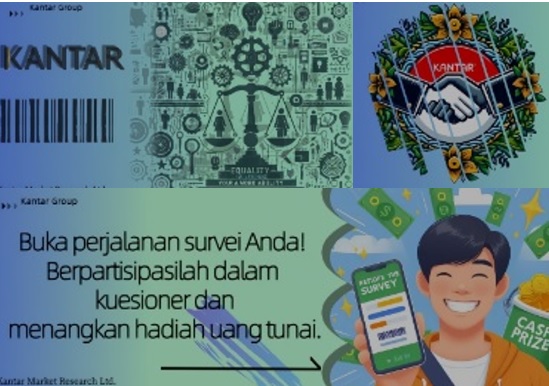 Penampakan website Aplikasi penghasil uang Kantar Work.