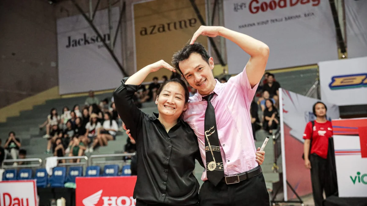 Sosok Maria Fransisca Adriani (kiri) dan Hendrikus Andi Anggriyanto (kanan) dalam Honda DBL with Kopi Good Day 2024 West Java-East