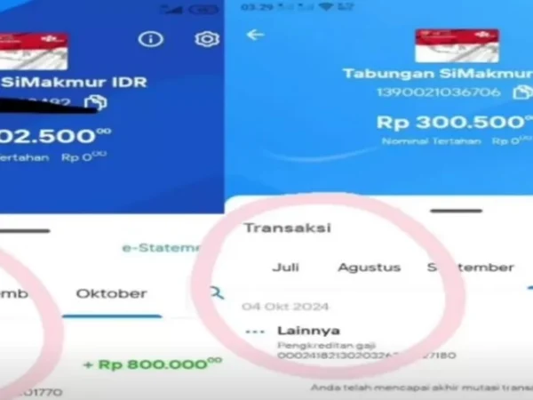 Tangkapan layar bukti bansos PKH sudah cair yang dibagikan netizen,.