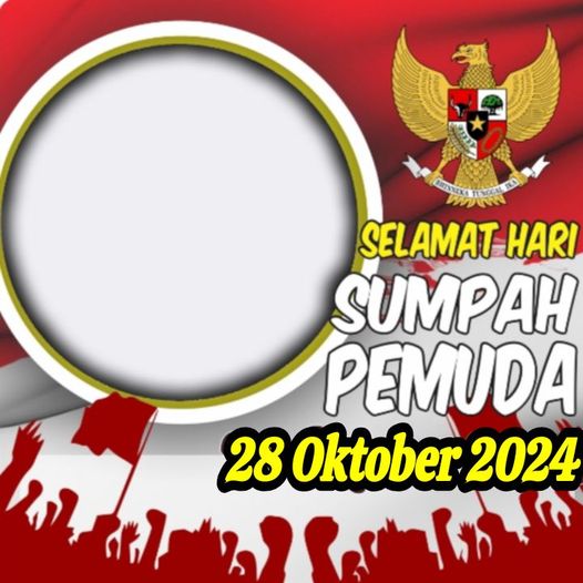 Berikut adalah 30 link twibbon Hari Sumpah Pemuda 28 Oktober yang ke-96 di tahun 2024. Unduh template twibbon menarik disini!