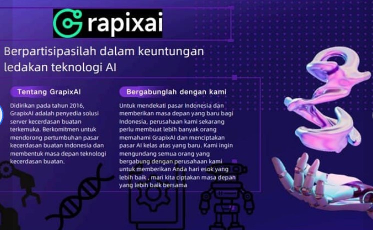 Aplikasi Grapix AI yang terbukti penipuan.