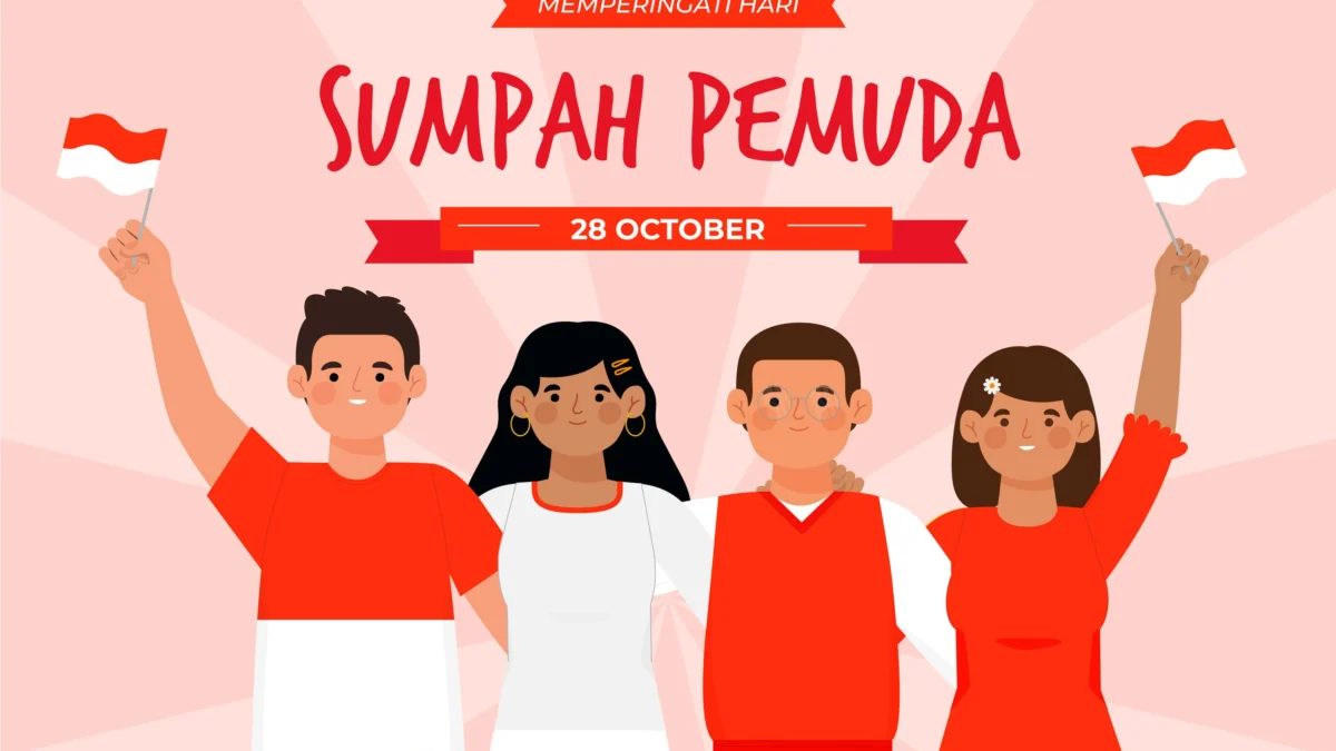 Ilustrasi Poster Hari Sumpah Pemuda 2024/ Freepik