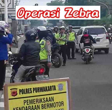 Titik Fokus Lokasi Operasi Zebra 2024 di Purwakarta, Catat ya!