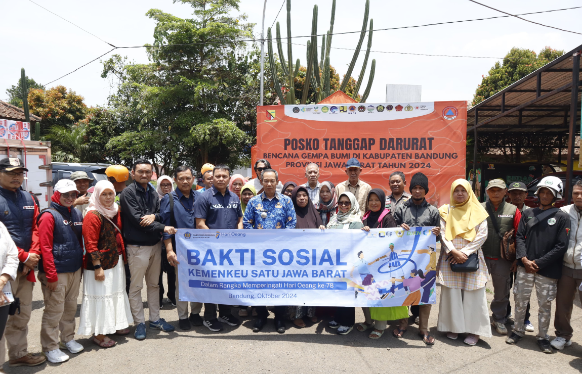 Kementerian Keuangan Jawa Barat Salurkan Bantuan Rp50 Juta untuk Korban Gempa Kertasari Bandung