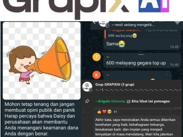 Grapix AI Desak Seluruh Karyawan Top-Up Lagi, Admin Janji Siap Tanggung Jawab Jika Terjadi Scam