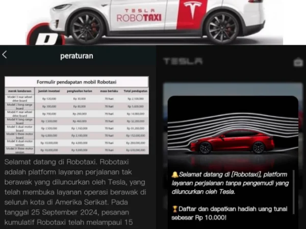 Cara Kerja Aplikasi Robotaxi dengan Modal Rp700 Ribu Untung Rp14 Juta, Benarkah Aman atau Penipuan?