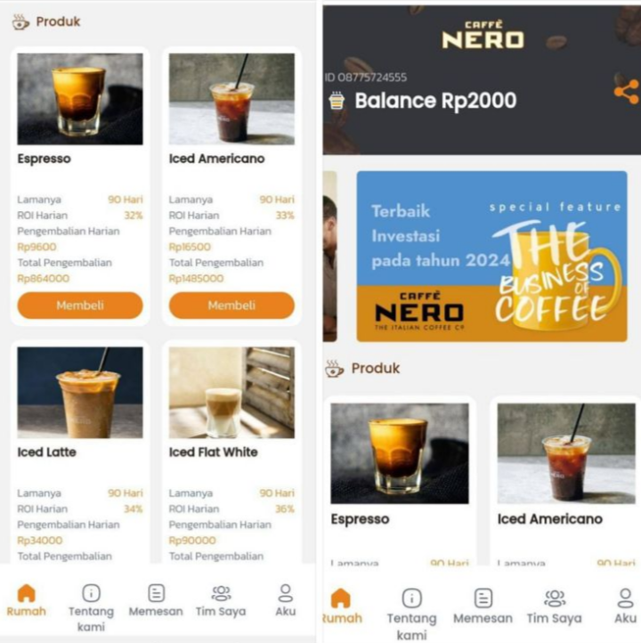 Apakah Aplikasi Cafe Nero Terbukti Aman atau Penipuan? Cek Faktanya