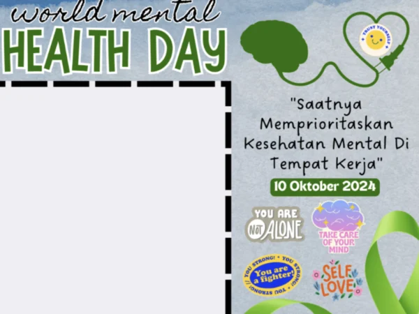 Berikut ini adalah link twibbon hari kesehatan mental sedunia yang diperingati tanggal 10 Oktober 2024. Makasih udah bertahan sejauh ini ya!