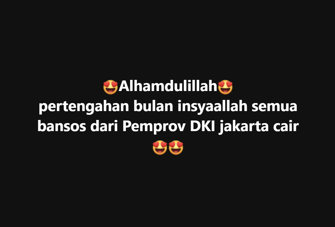 Jadwal pencairan bansos KLJ, KPDJ, dan KAJ tahap 4 untuk periode Oktober-Desember 2024 dikatakan pertengahan bulan ini. Begini cara ceknya.