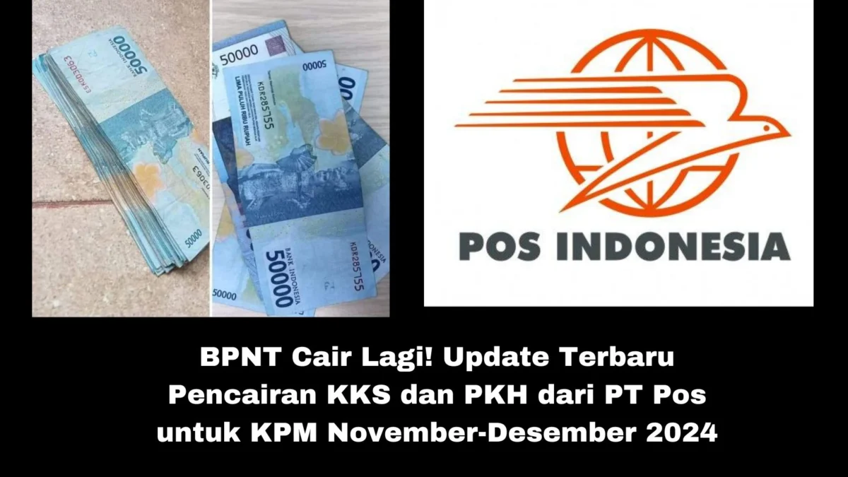 Bansos pencairan BPNT dan PKH kembali dicairkan untuk Keluarga Penerima Manfaat (KPM) melalui KKS untuk periode November-Desember 2024.