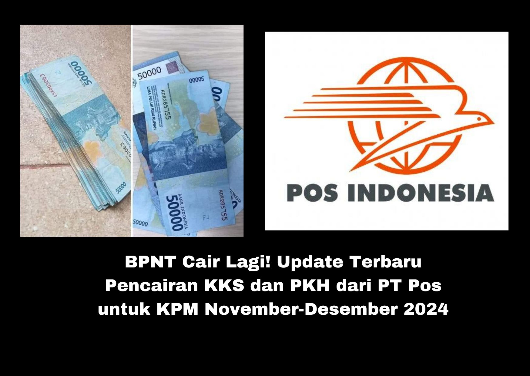 Bansos pencairan BPNT dan PKH kembali dicairkan untuk Keluarga Penerima Manfaat (KPM) melalui KKS untuk periode November-Desember 2024.