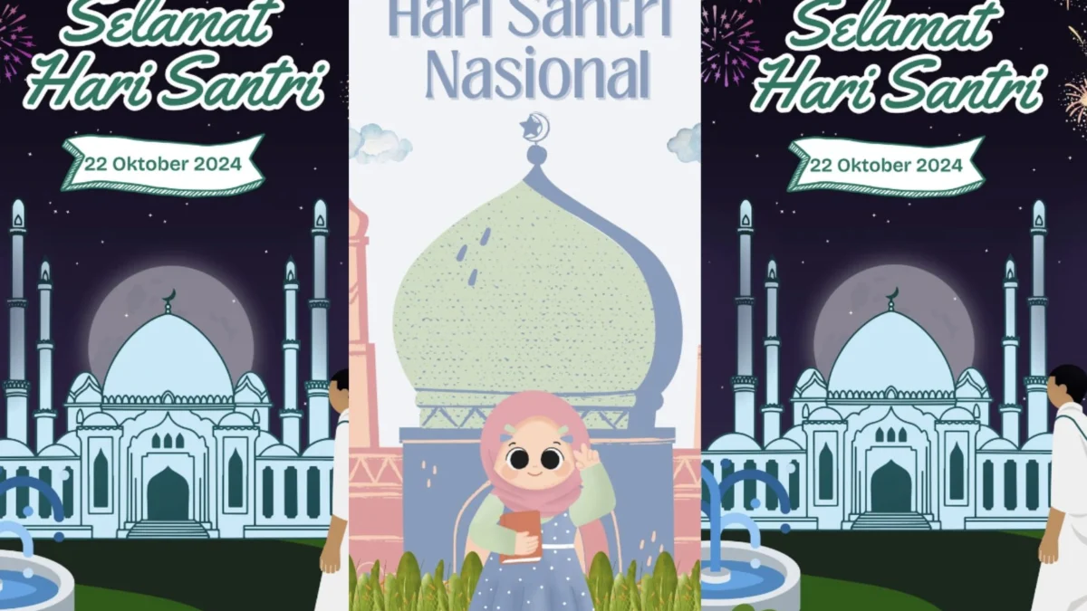 Berikut link download poster peringatan hari santri nasional hari ini 22 Oktober 2024. Poster bisa deadit sesuka kamu secara gratis.