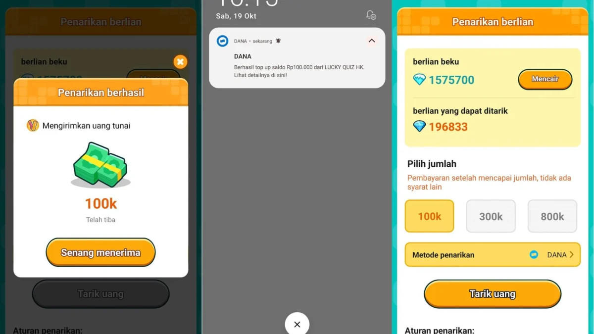 Dengan modal simpel game penghasil saldo dana dan ovo bisa langsung cair tanpa iklan dan menunggu lama. Tertarik mencobanya?