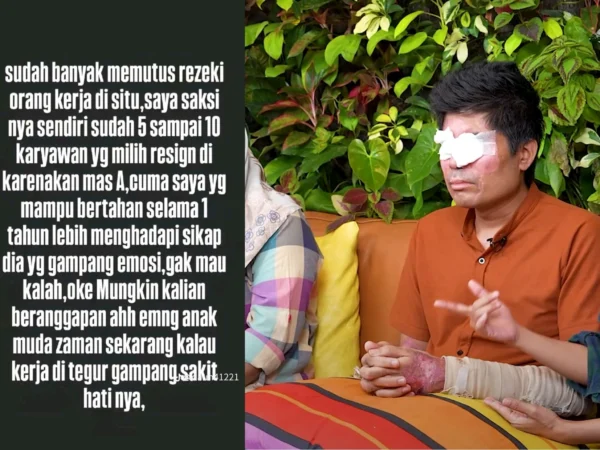 Begini cerita menurut mantan rekan kerja Agus salim yang pernah mengalami ucapan yang tidak mengenakan hingga akhirnya dia resign.