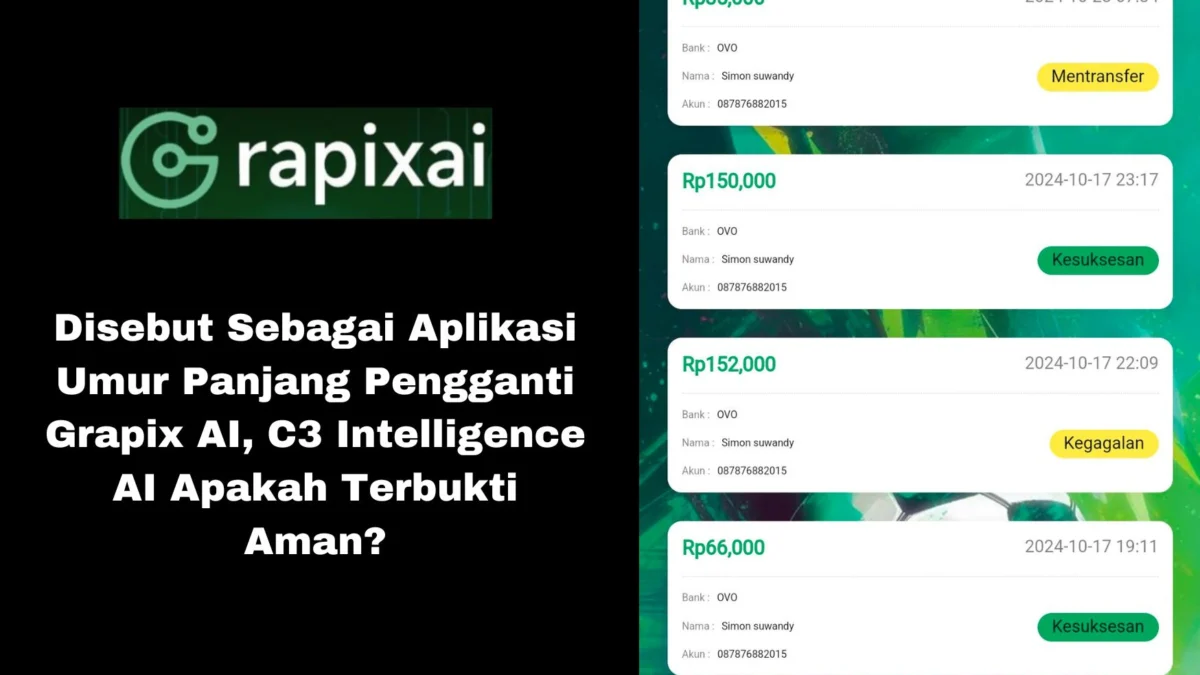 Aplikasi C3 Intelligence AI disebut sebagai penggati aplikasi Grapix AI, banyak orang yang mempertanyakan keamanannya.