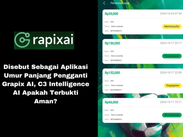 Aplikasi C3 Intelligence AI disebut sebagai penggati aplikasi Grapix AI, banyak orang yang mempertanyakan keamanannya.