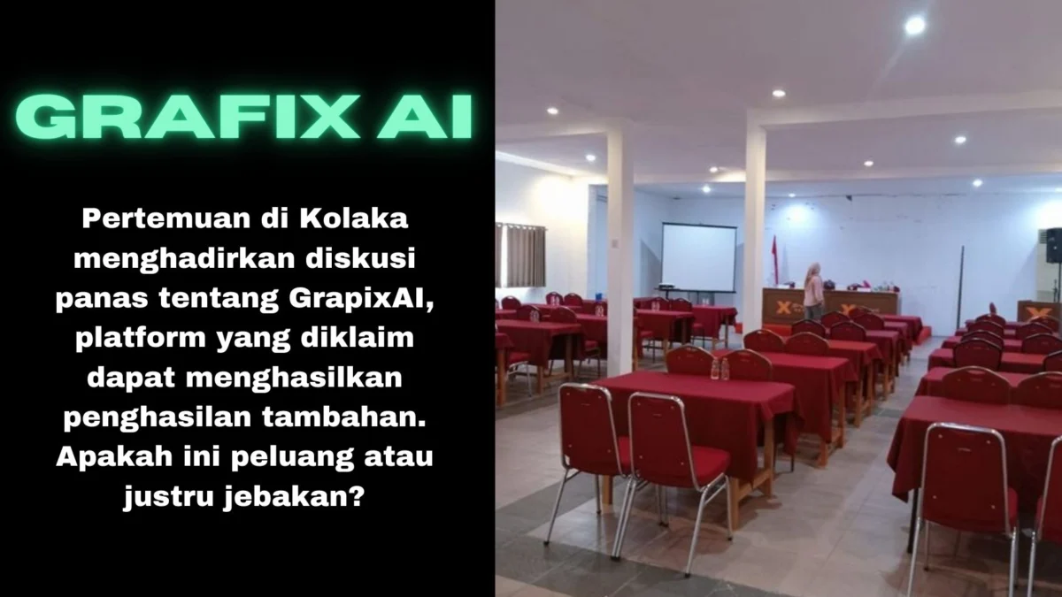 Pertemuan di Hotel Xpres Kolaka membahas Grapix AI, sebuah platform yang menjanjikan penghasilan tambahan. Peluang atau penipuan?