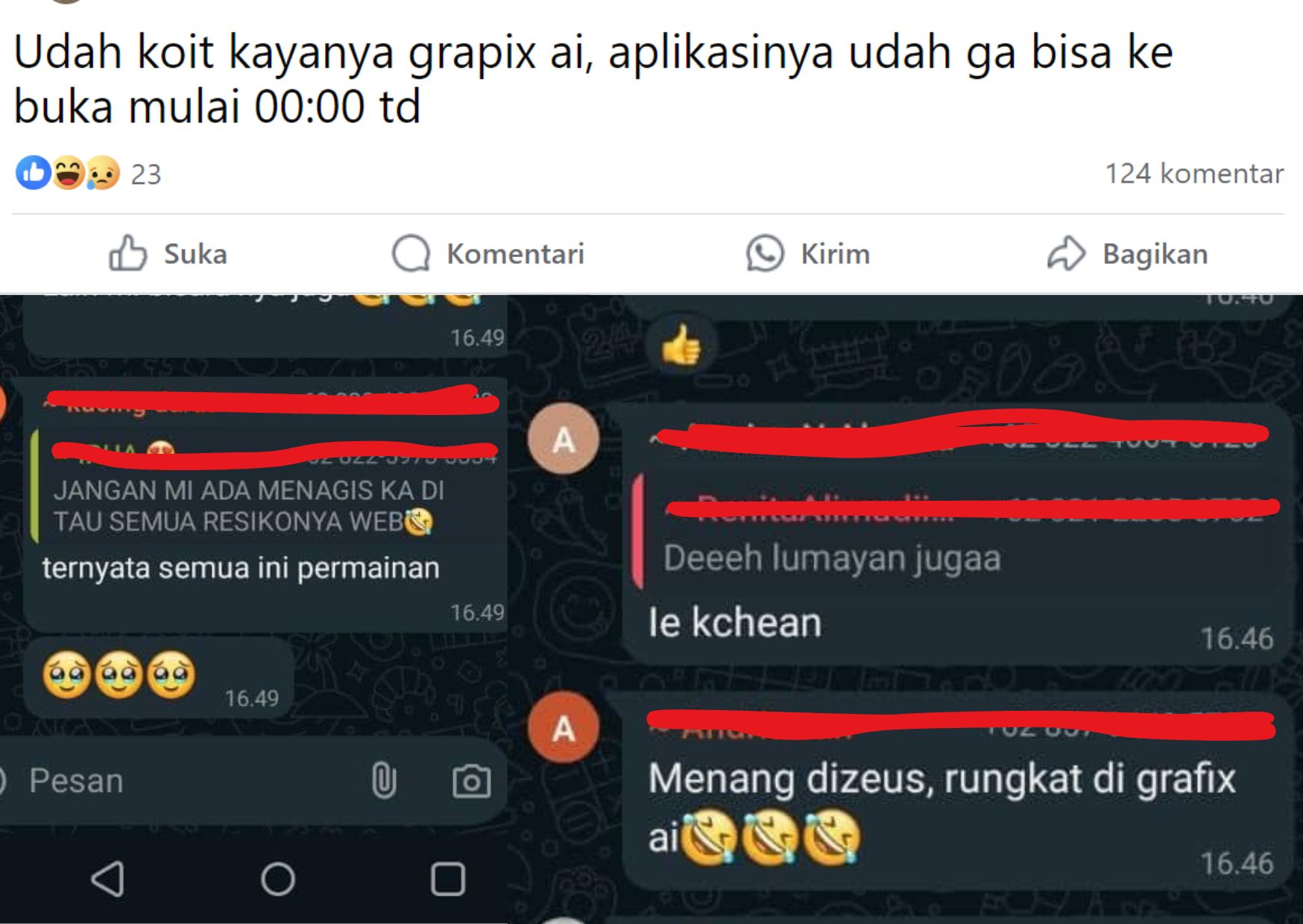 Web Grapix AI bisa dipastikan SCAM oleh sebab hal penarikan WD yang tersendat. Masyarakat diharapkan waspada terhadap penipuan investasi